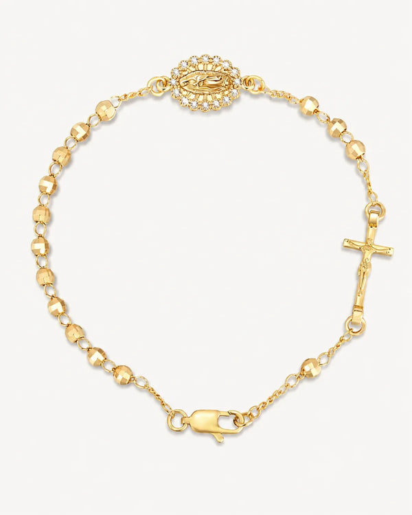 Seraphina Cross Beaded Bracelet Faith
