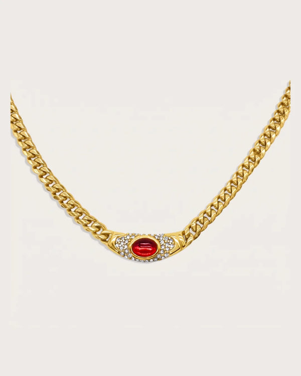 Aurelia Statement Chain Necklace Royale