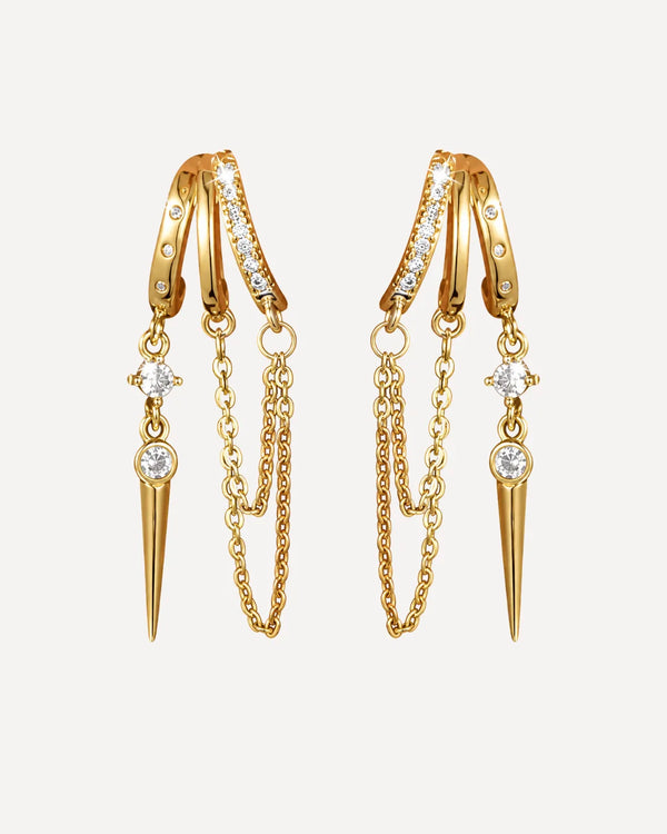 Bianca Spike Illusion Earrings Luxe