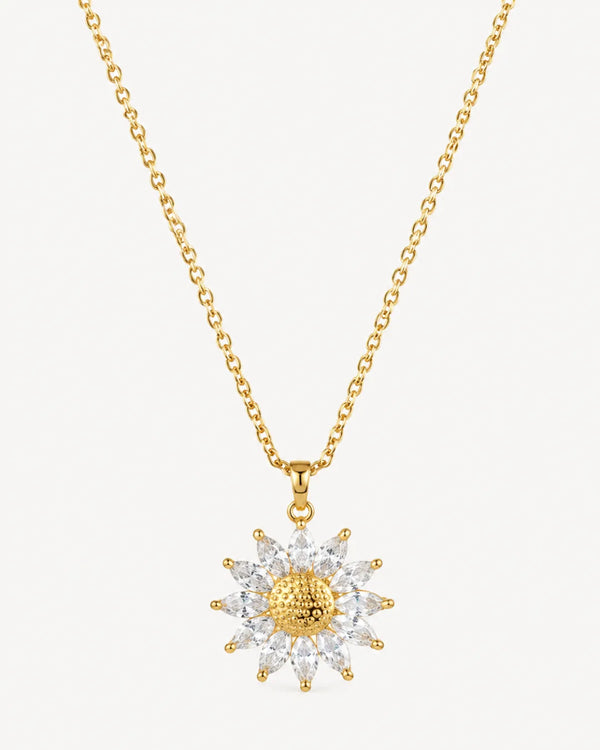 Solara Sunflower Pendant Necklace Radiance