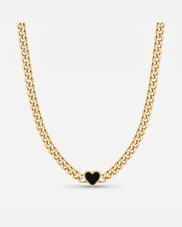 Sabrina Heart Chain Necklace Amour
