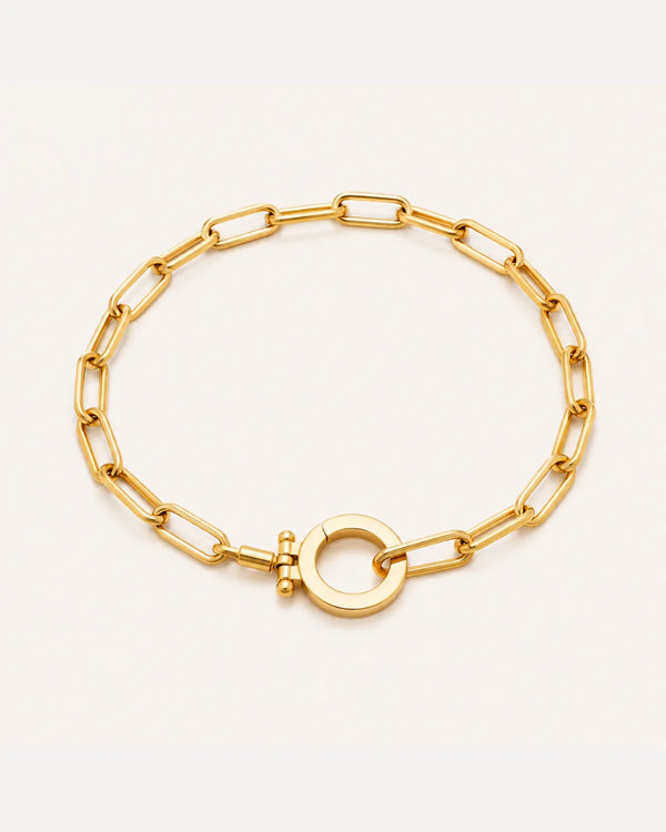 Ava Paperclip Chain Bracelet for Charms