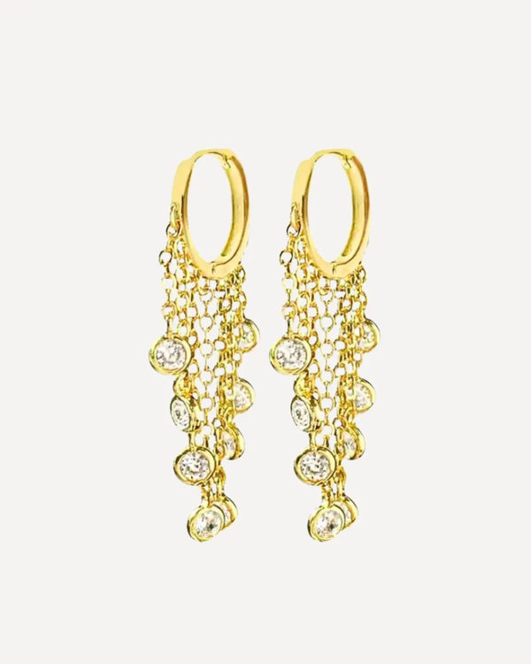 Diamant Chain Hoops
