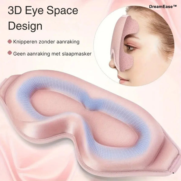 DreamEase™ Slaapmasker 99% Lichtdicht & Drukvrije Nachtrust
