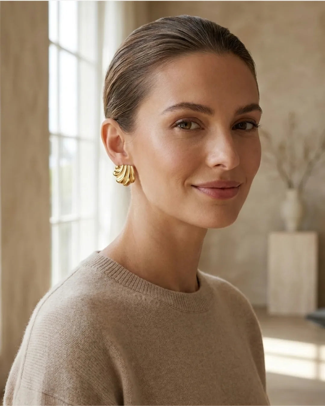 Marisol Statement Stud Earrings Sculptural