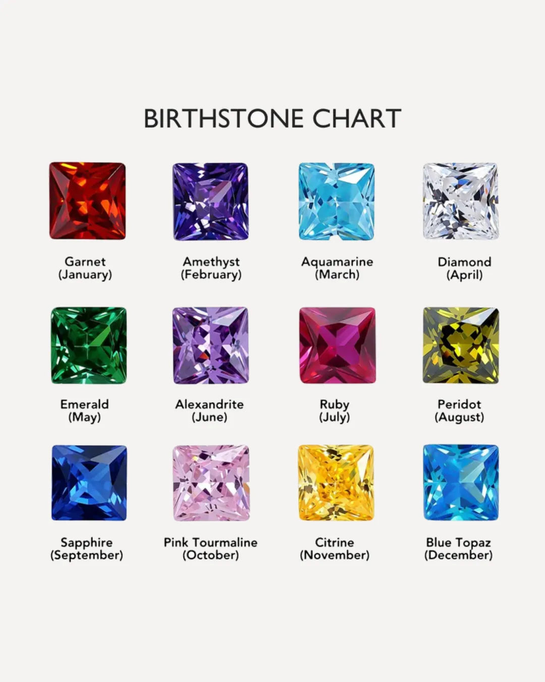 Ava Initial Birthstone Bracelet with Beads
