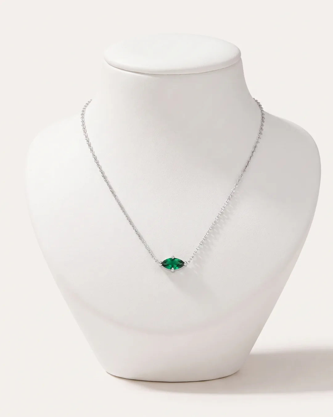 Celestine Marquise Birthstone Necklace Radiance