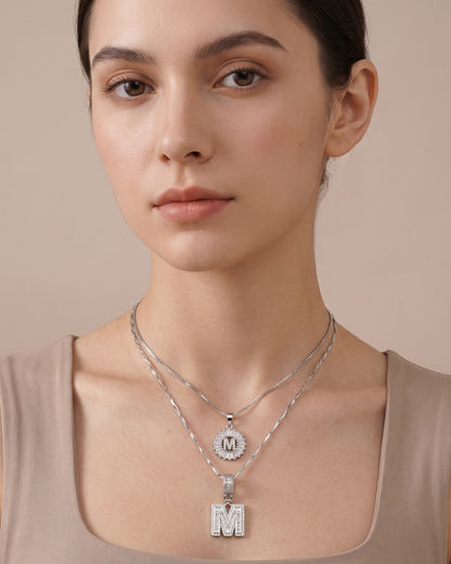 Elowen Layered Initial Necklace Brilliance