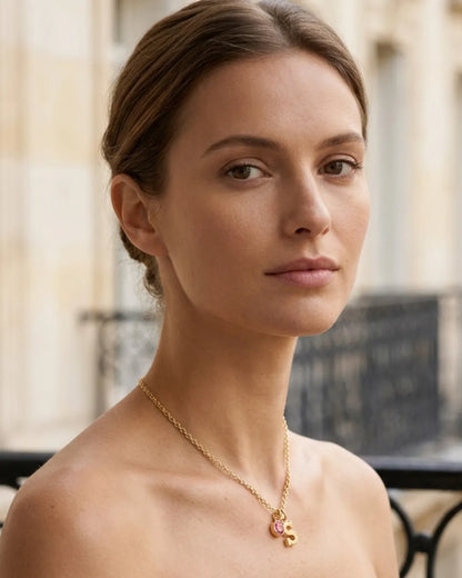 Isolde Initial Birthstone Necklace Signature