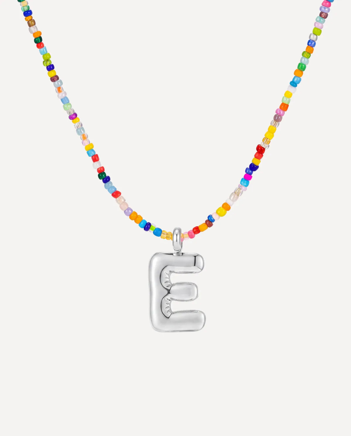 Vivienne Initial Beaded Necklace Joy