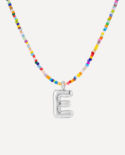 Vivienne Initial Beaded Necklace Joy