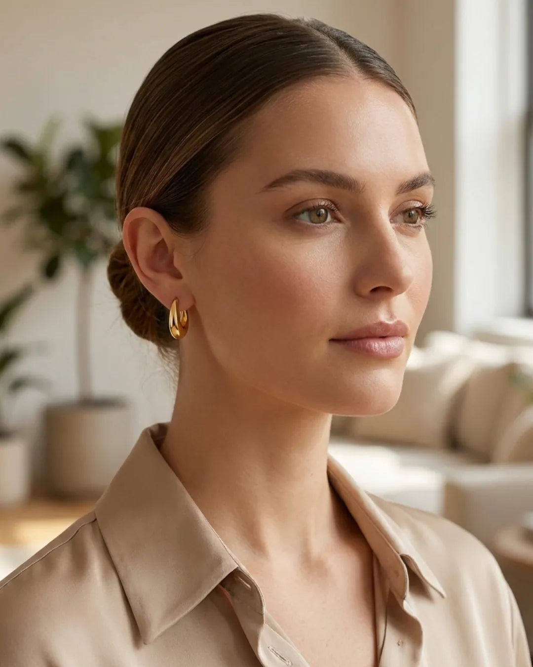 Maren Chunky Hoop Earrings Essential