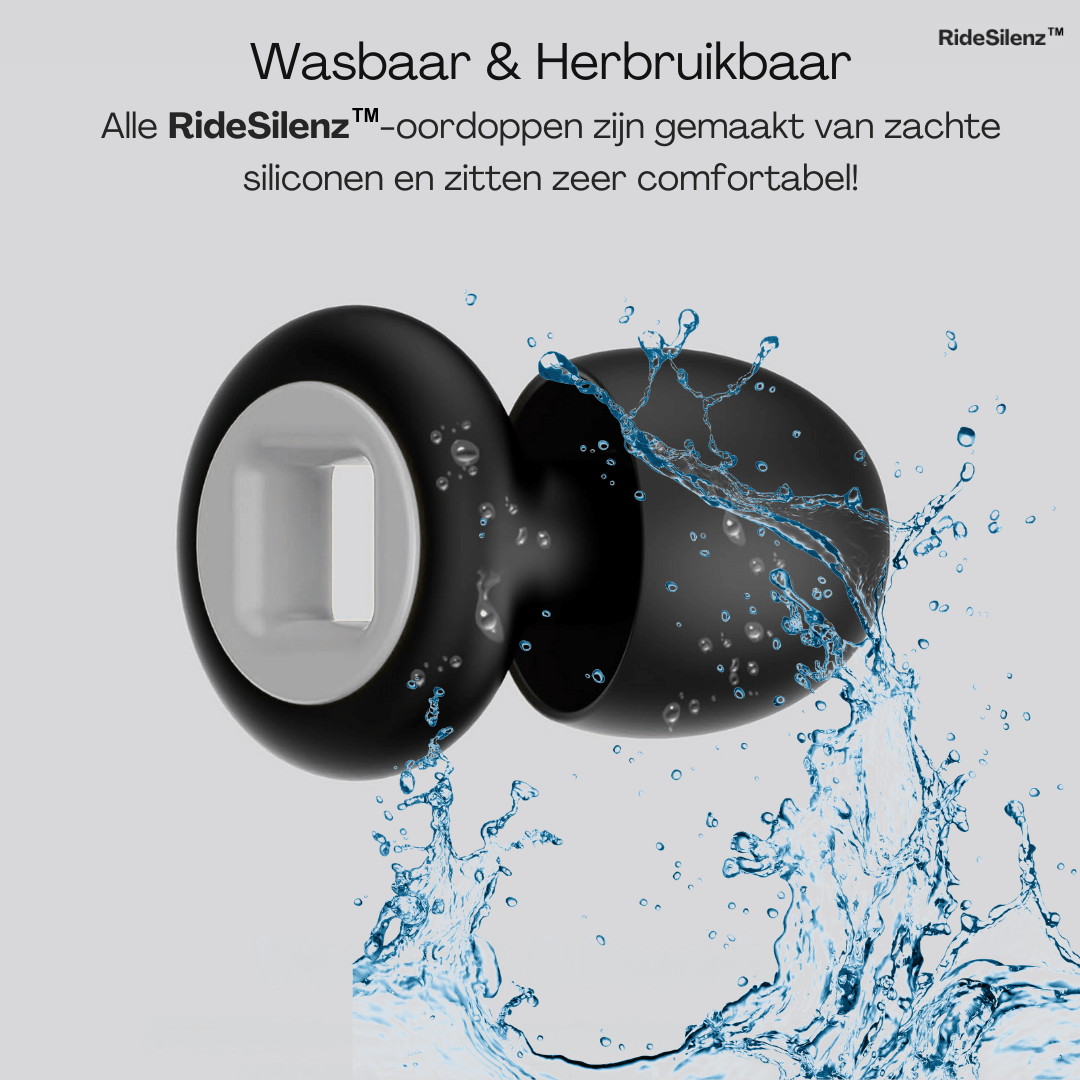 RideSilenz™ Oordoppen – Voorkom permanente ruis gehoorschade!