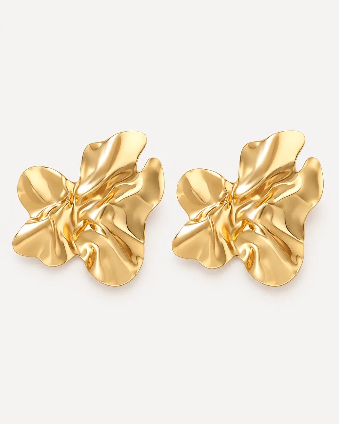 Rosavelle Ruffle Statement Earrings Bloom