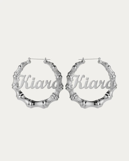 Anastasia Bamboo Hoop Earrings Iconic