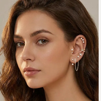 Lunelle Ear Stack Earring 6 Piece Set