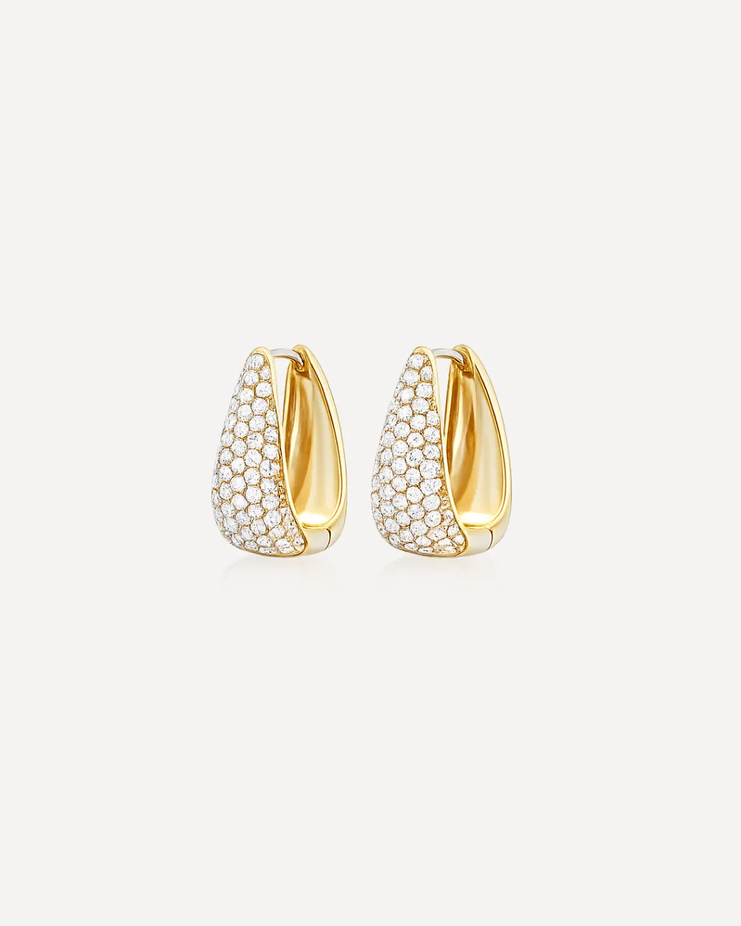 Celestia Teardrop Huggie Earrings Glow