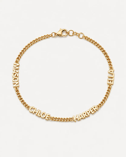 Valentina Personalized Multi-Name Bracelet Signature