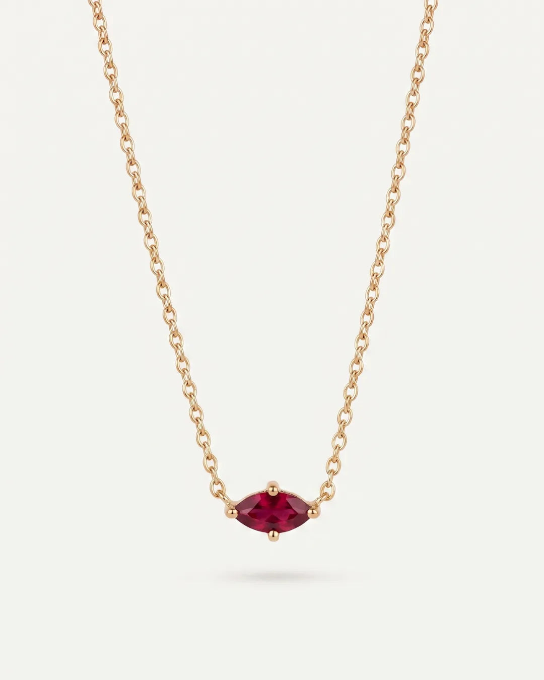 Celestine Marquise Birthstone Necklace Radiance