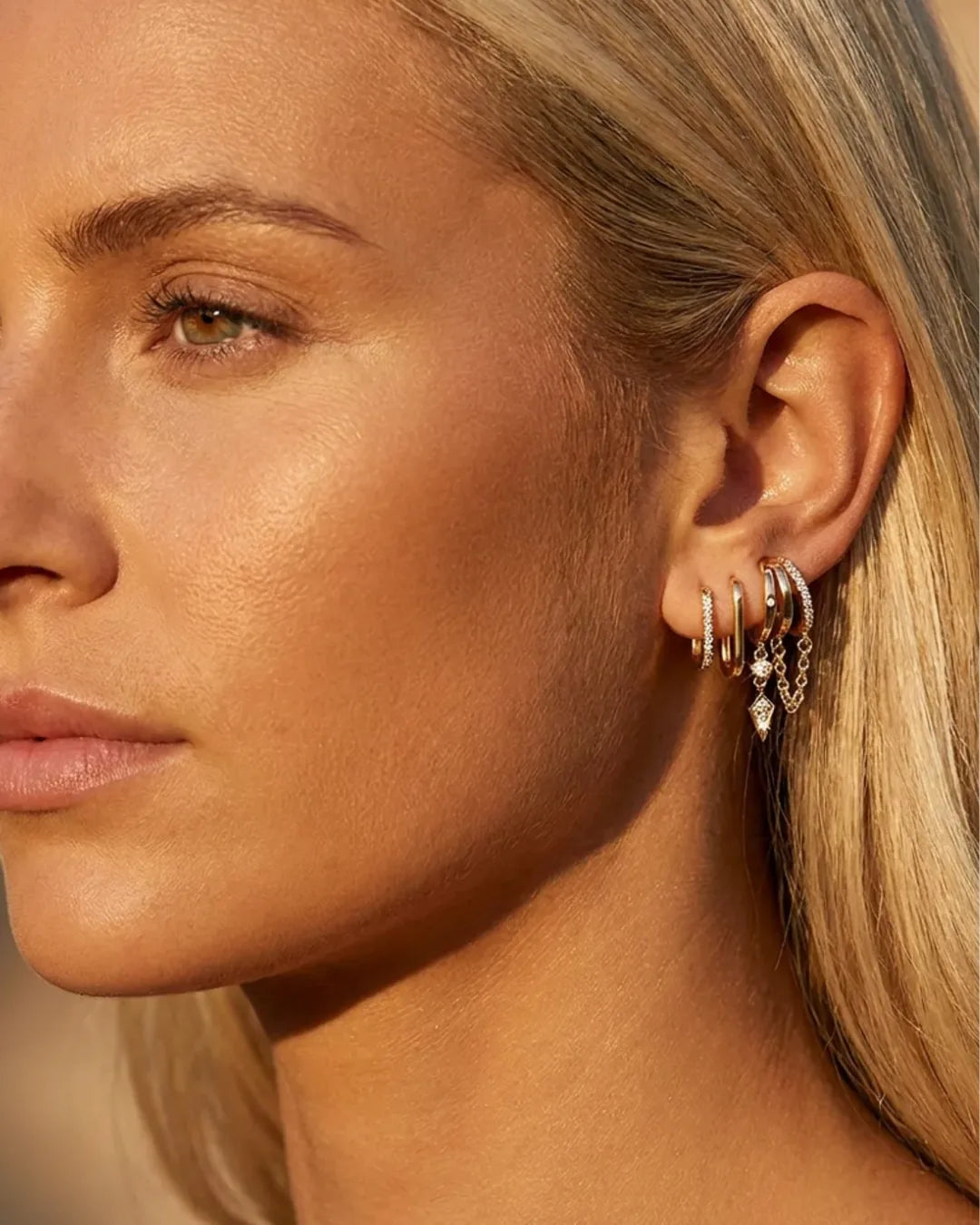 Seraphine Huggie Hoop Earring 3 Piece Set Radiance