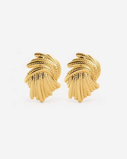 Aureline Gold Statement Earrings Bold