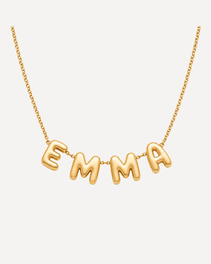 Amelia Bubble Name Necklace