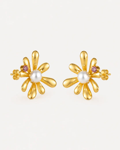 Fleuria Flower Stud Earrings Bloom