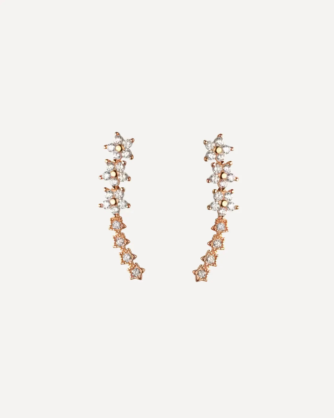 Anastasia Ear Climber Earrings Floral