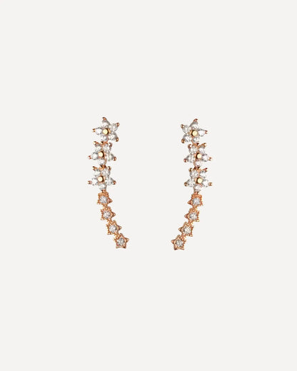 Anastasia Ear Climber Earrings Floral