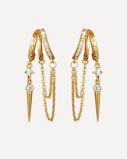 Bianca Spike Illusion Earrings Luxe