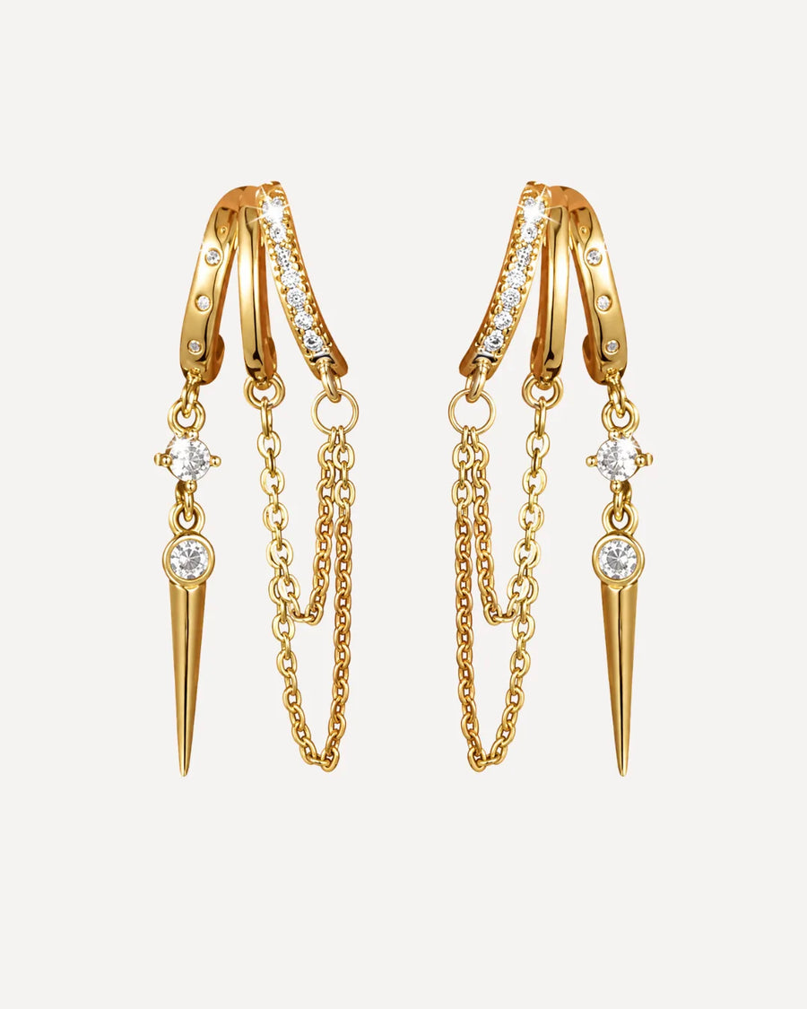 Bianca Spike Illusion Earrings Luxe