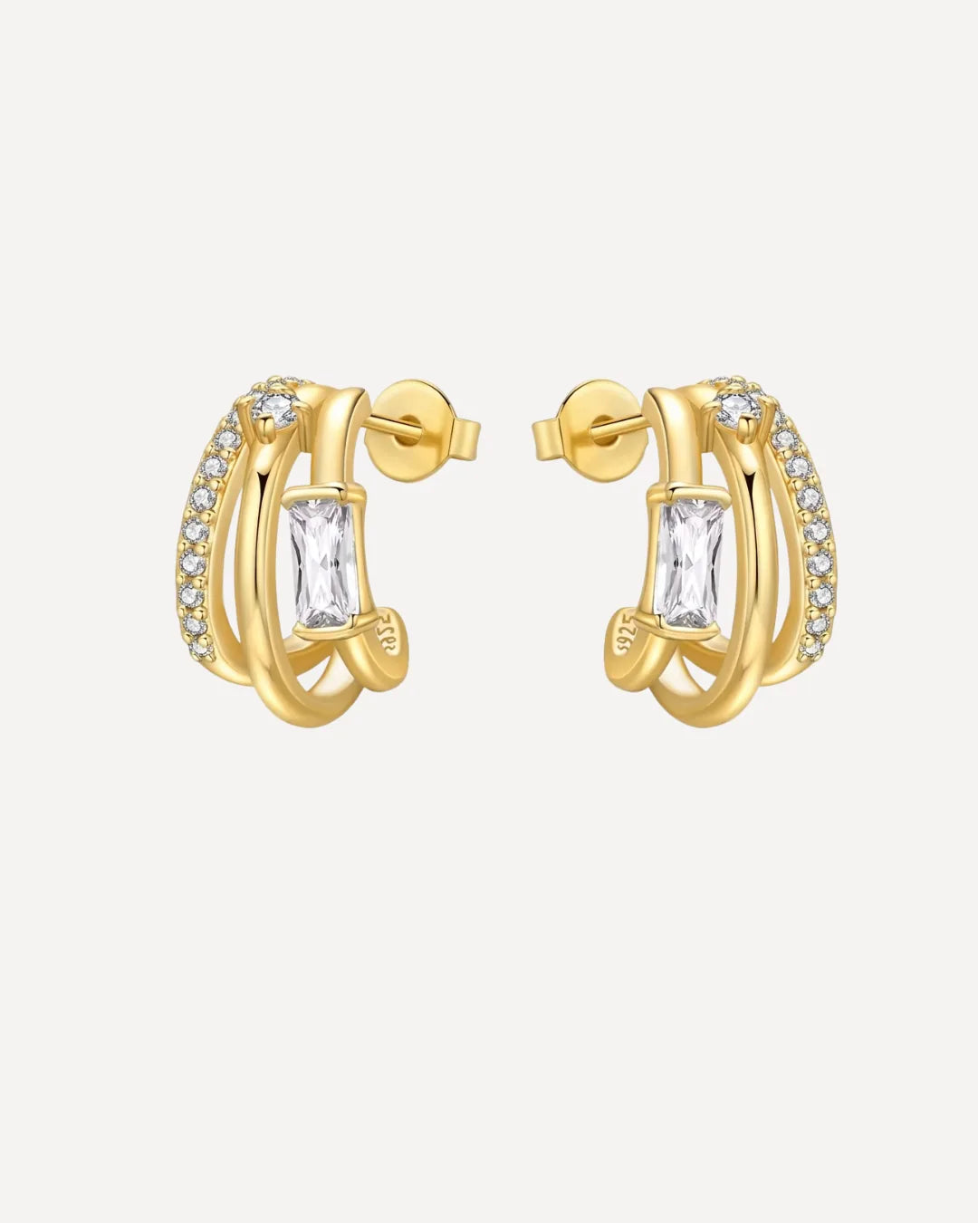 Isadora Statement Hoop Earrings Glow