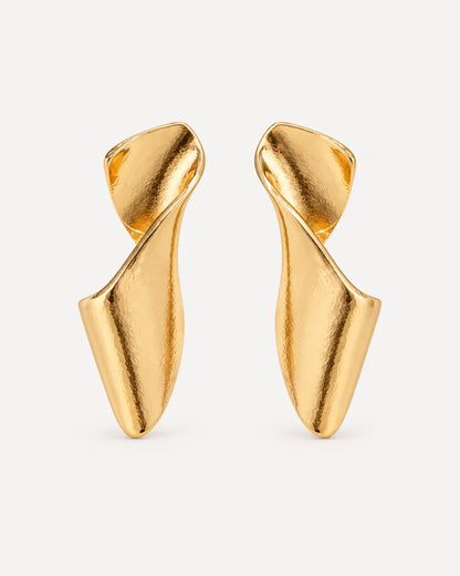 Valencia Sculptural Twist Statement Earrings