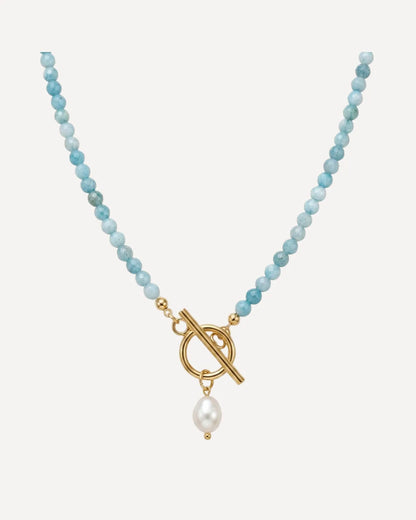 Mariselle Turquoise Pearl Necklace Serenity