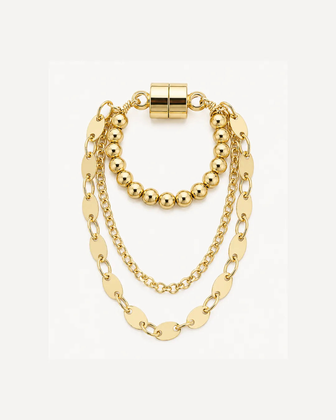 Isolde  Magnetic Layered Chain Ear Cuff