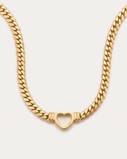 Valentina Heart Chain Necklace Amour