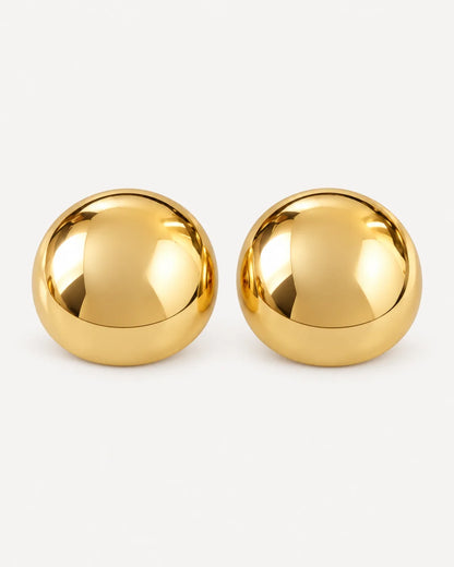 Solara Dome Statement Stud Earrings Bold