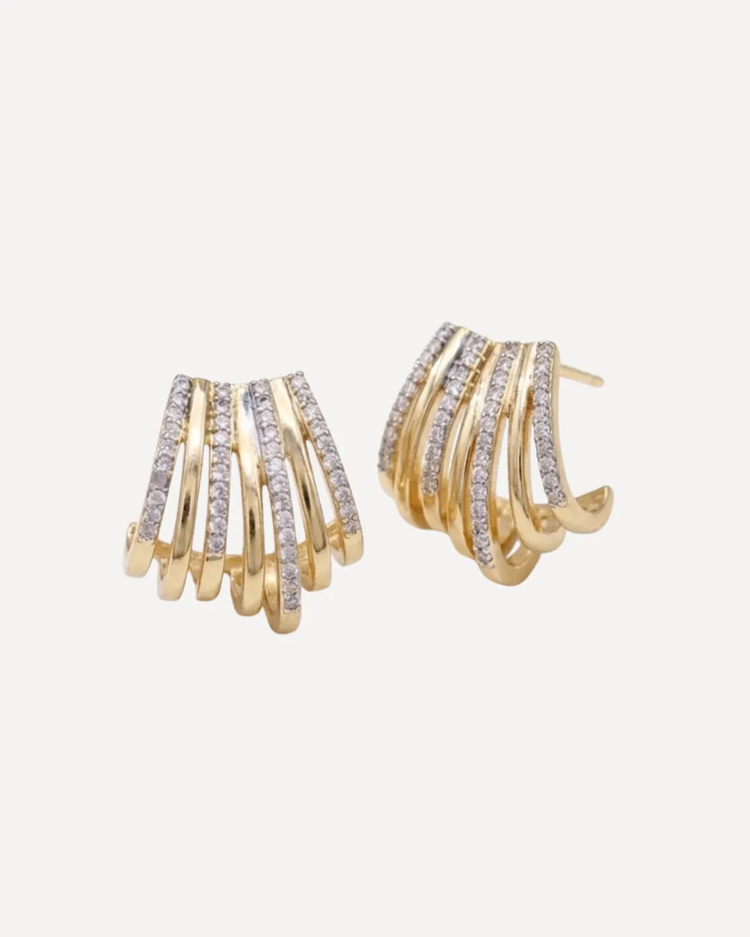 Celeste Illusion Hoop Earrings Statement