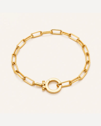 Ava Paperclip Chain Bracelet for Charms