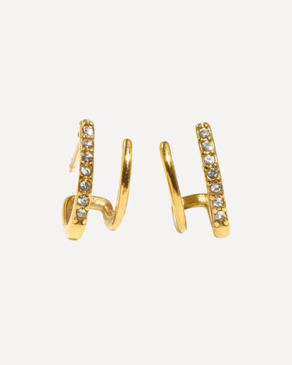 Lucia Double Hoop Earrings Sleek