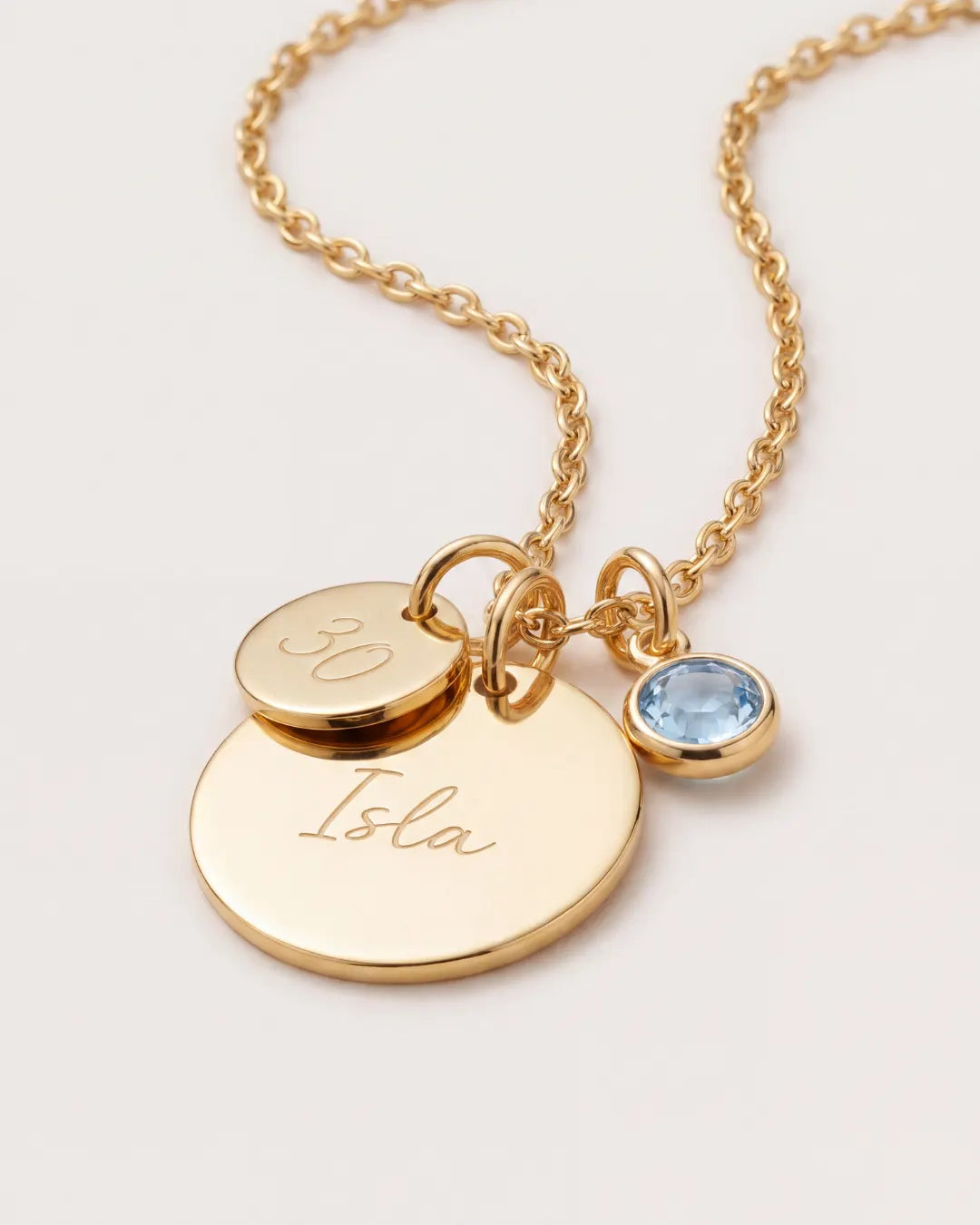 Evelina Personalized Birthstone Necklace Cherish