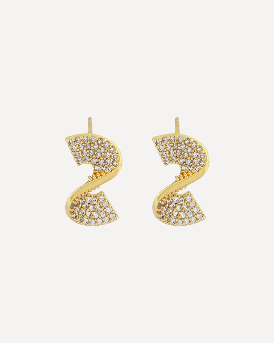 Bianca  Crystal Twist Earrings