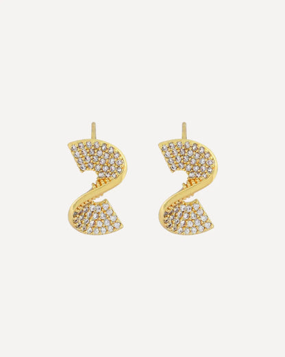 Bianca  Crystal Twist Earrings