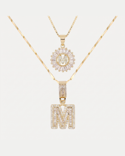 Elowen Layered Initial Necklace Brilliance