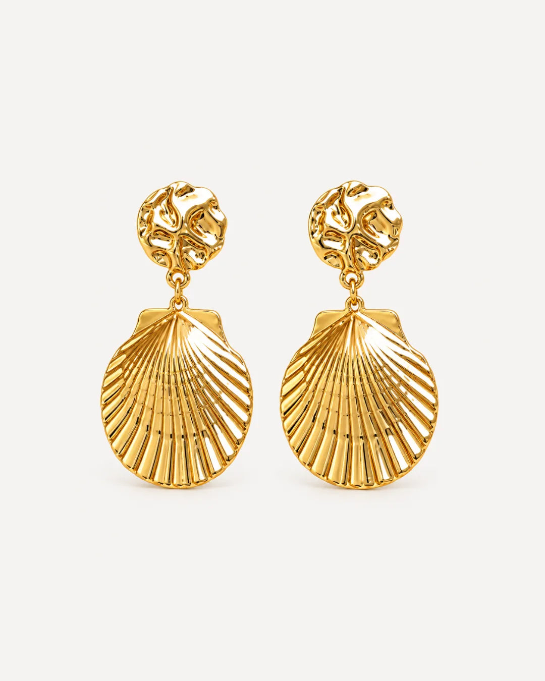 Maristella Statement Shell Earrings Luxe
