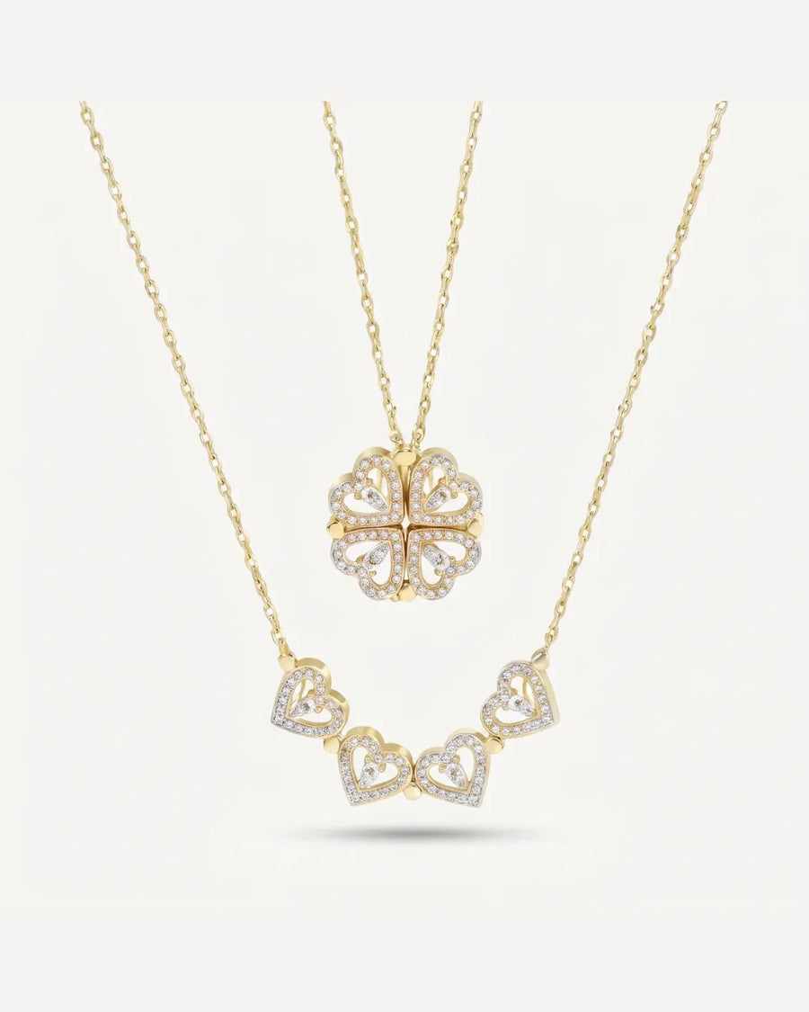 Evangeline Lucky Clover Necklace Charm