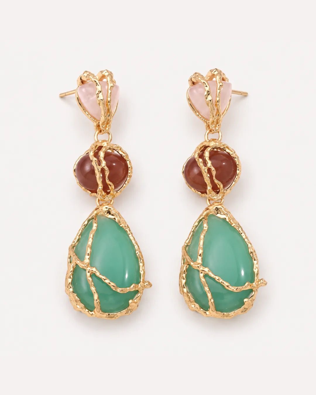 Serafina Gemstone Drop Earrings Luxe