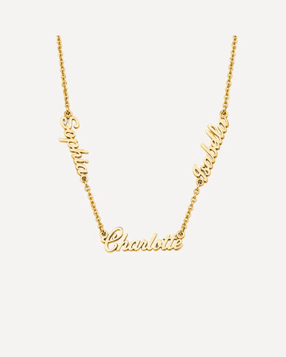 Ava Multiple Name Necklace with Custom Names