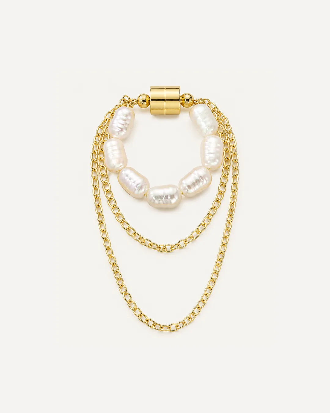 Liora Pearl Chain Ear Cuff Elegance