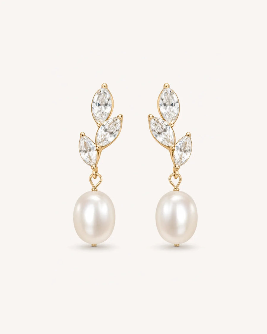 Margot Pearl Drop Earrings Elegant